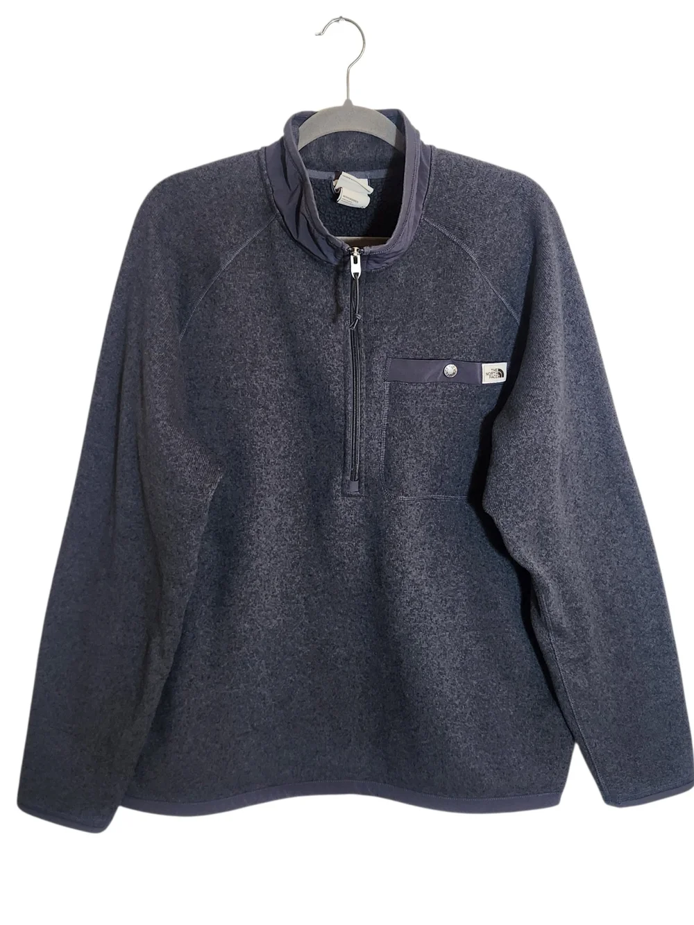 The North Face Charcoal Gray Fleece Half Zip Pullover Sweater Size XL